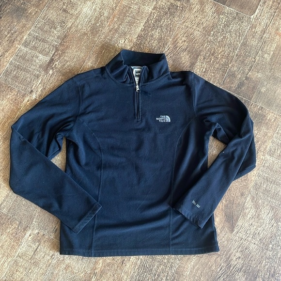 The North Face Black Fleece 1/4 zip pullover TKA 100 - Picture 1 of 5